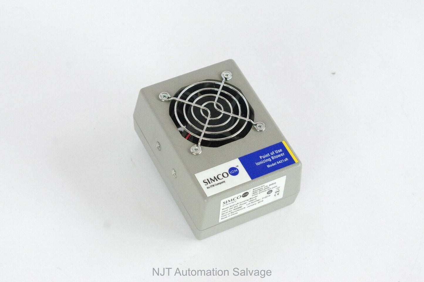SIMCO-ION IONIZING BLOWER 6421aR 24V DC - Siemens Centaur XP