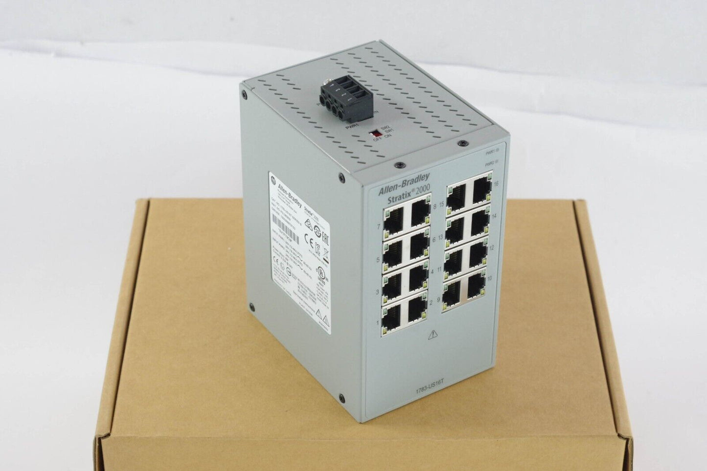2020 Allen Bradley 1783-US16T Ser B Stratix 2000 Unmanaged Switch - Open Box