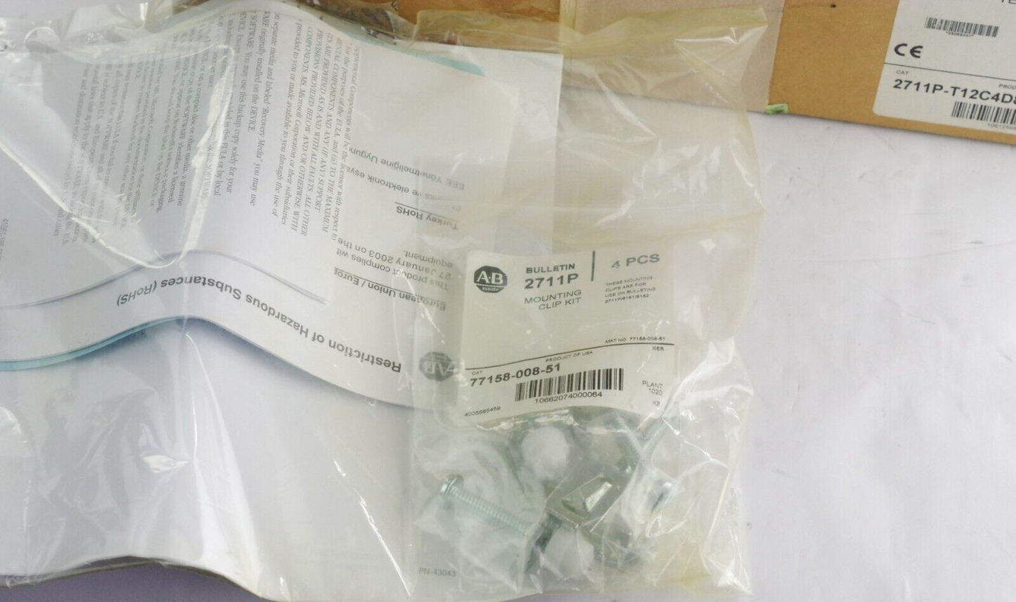 Allen Bradley 2711P-T12C4D8 /A PanelView Plus 6 1250 / 2711P-RP8D Logic + RDT12C