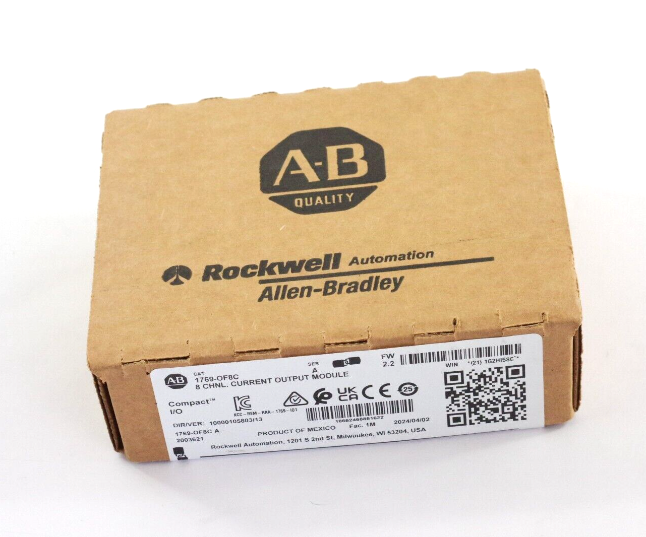 Allen Bradley 1769-OF8C /A CompactLogix 8 Pt Current Module - Sealed Surplus