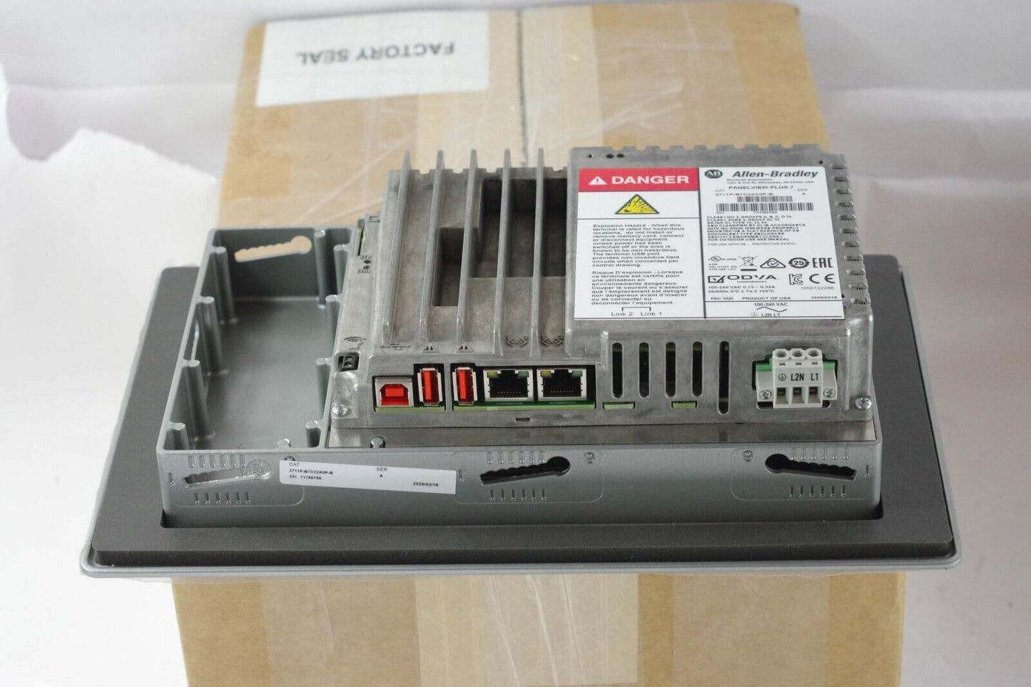2020 Allen Bradley 2711P-B7C22A9P-B /A PanelView Plus 7 - Surplus Open