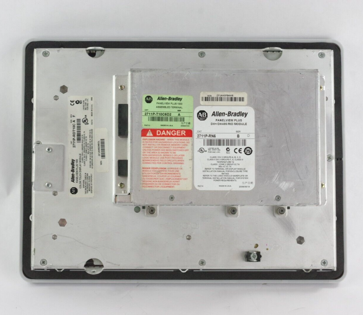 Allen Bradley 2711P-T10C6D2 /A PanelView Plus 1000 RP2 G RN6 RDT10C New Overlay