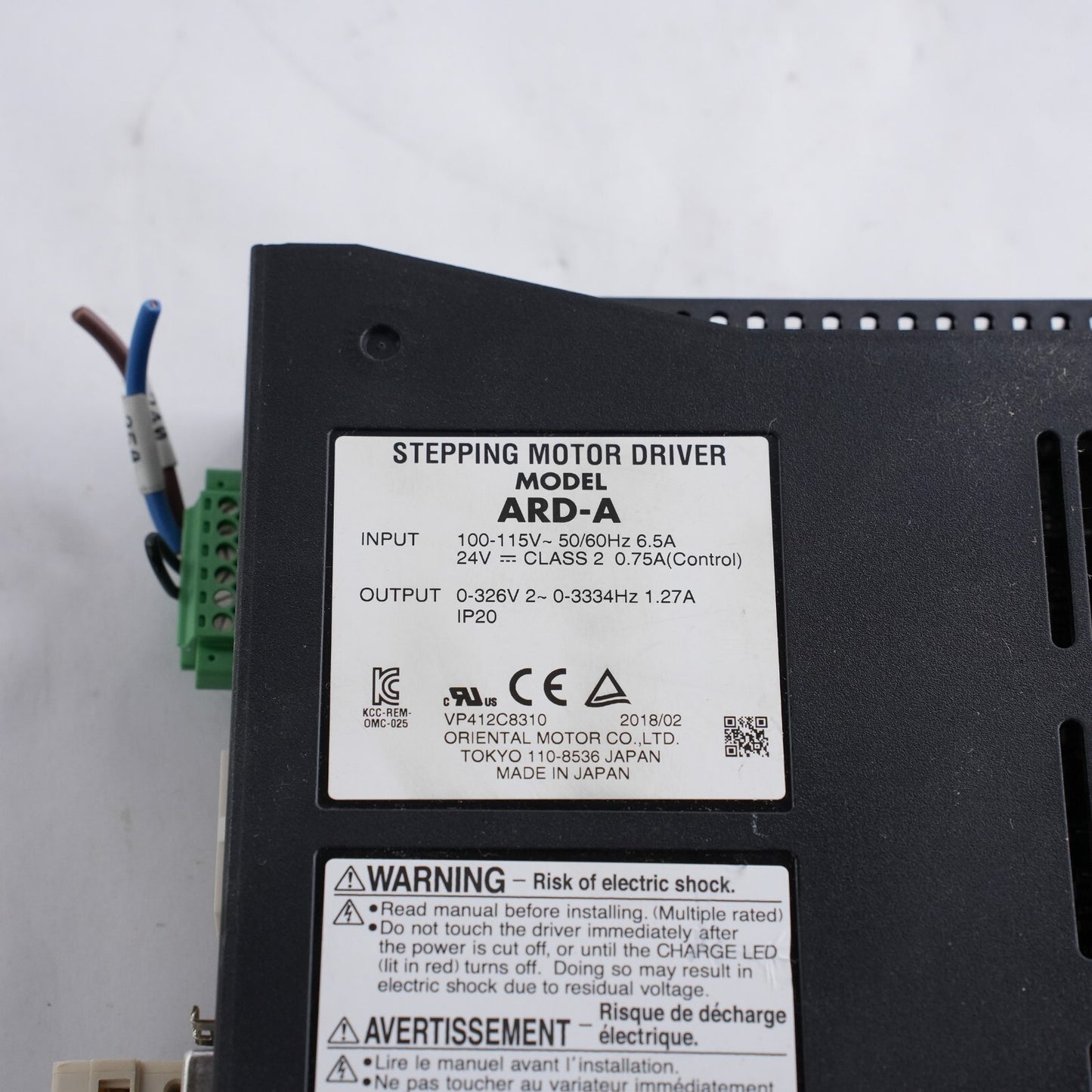 Oriental Motor ARD-A Stepping Motor Driver - Input 100-115V Output 0-326V