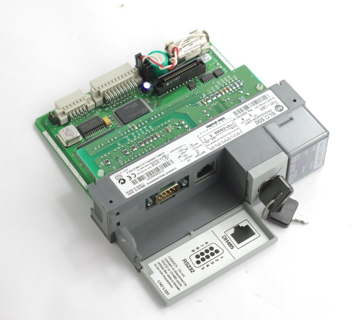 Allen Bradley 1747-L531 Ser E Rev 8 SLC500 Processor w/ 1747-OS302 Ser C FRN 7