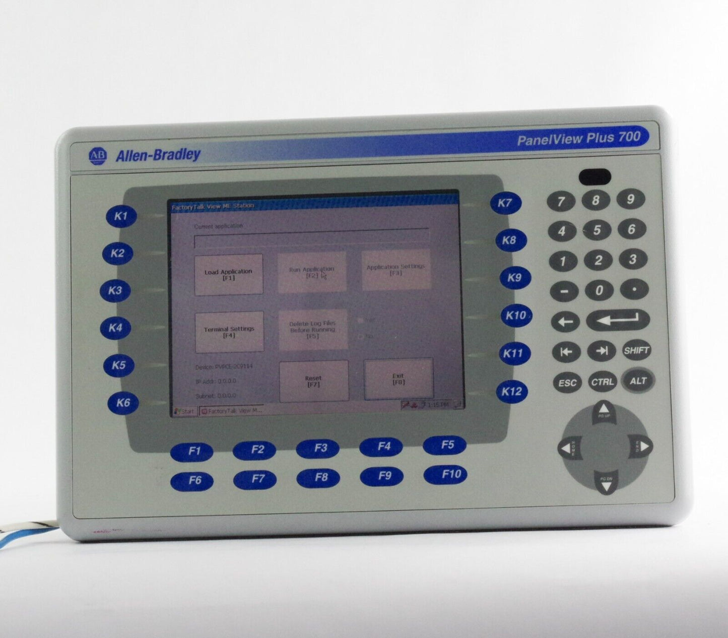 Allen Bradley 2711P-RDB7C Ser A Rev B PanelView Plus 700 Color - Display Only