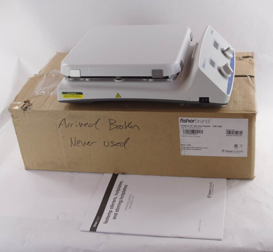 Fisher Scientific SP88850200 Isotemp 10'' Stirring Hotplat - For Parts or Repair