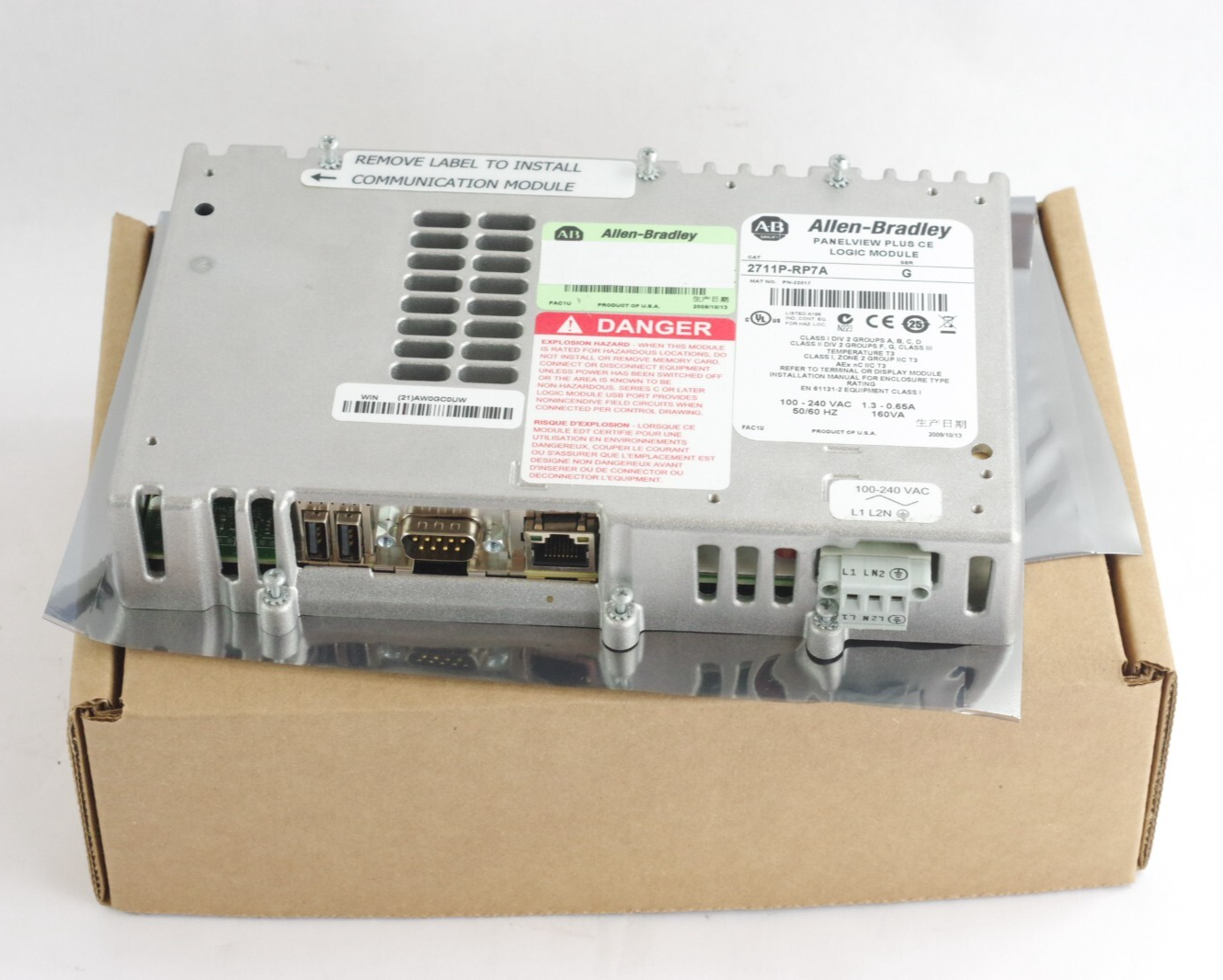 Allen Bradley 2711P-RP7A /G PanelView Plus CE Logic Module 2009 - Installed