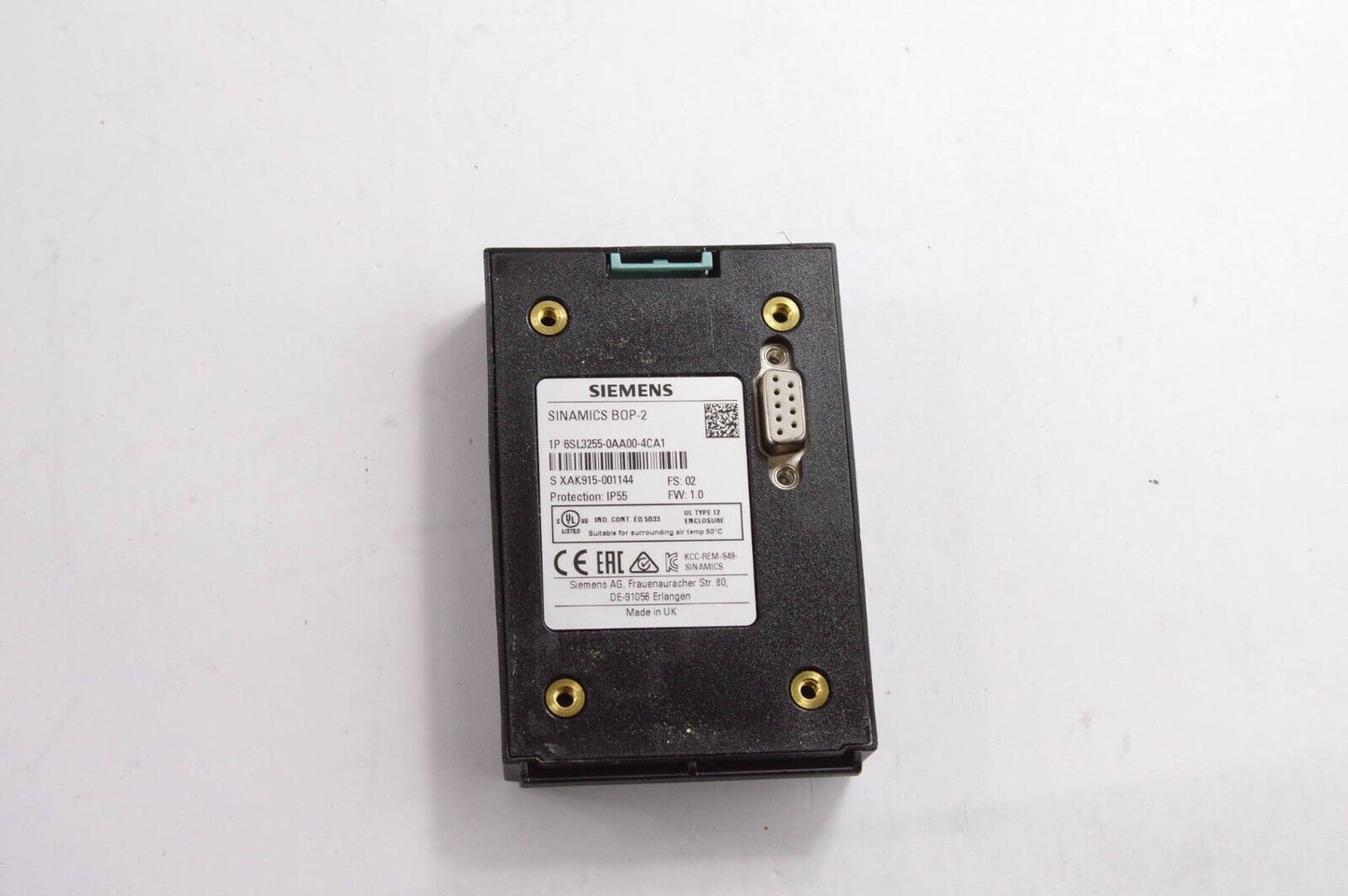 SIEMENS 6SL3255-0AA00-4CA1 / 6SL32550AA004CA1 Frequency Converter Control Panel