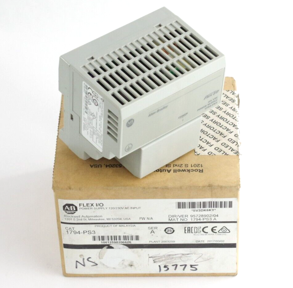 Allen Bradley 1794-PS3 Ser A 24VDC Power Supply Flex I/O 120/220VAC - Open Box