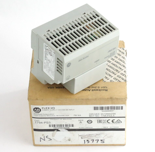 Allen Bradley 1794-PS3 Ser A 24VDC Power Supply Flex I/O 120/220VAC - Open Box