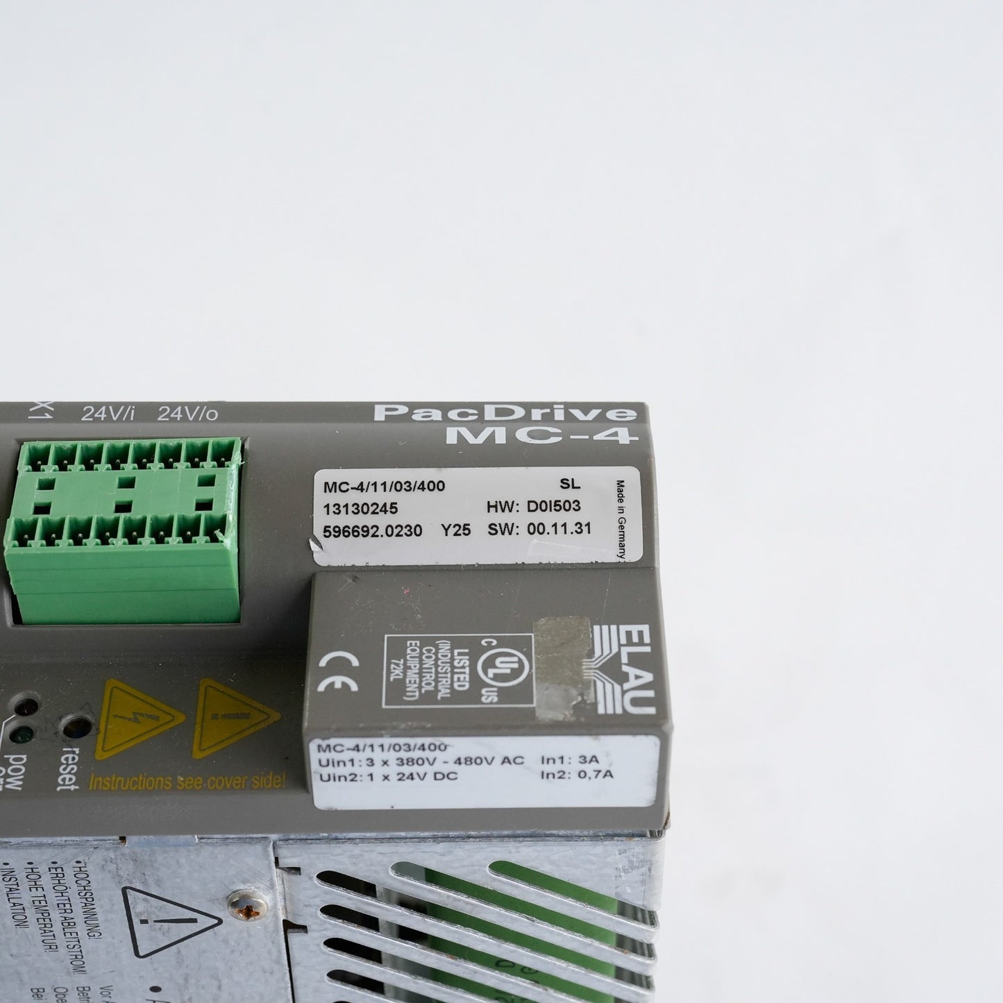 Schneider Electric MC-4/11/03/400 Servo Drive PacDrive MC4 MC41103400