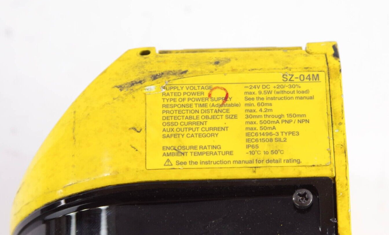 Keyence SZ-04M / SZ04M Safety Laser Scanner - For Parts or Repair