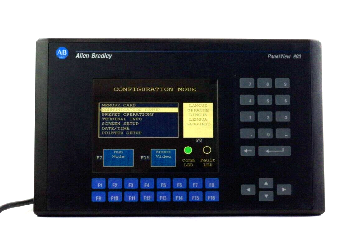 Allen Bradley 2711-K9C3 Ser C Rev D FRN 3.02 Panelview 900 Terminal Lightly Used