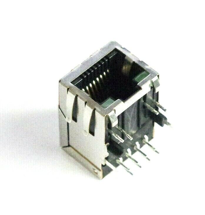 1x Pulse Electronics JK0-0025NL 1-Port RJ45 Magjack Connector PoE 553-1488-ND