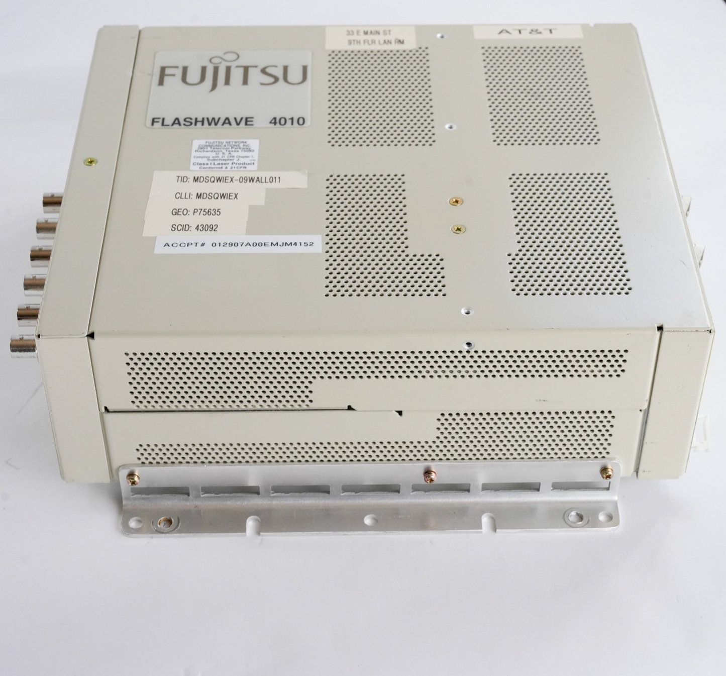 Fujitsu Flashwave 4010 Chassis REM 3DS3 20C3 P CHAS FC9688C032-I04 REV: 03A