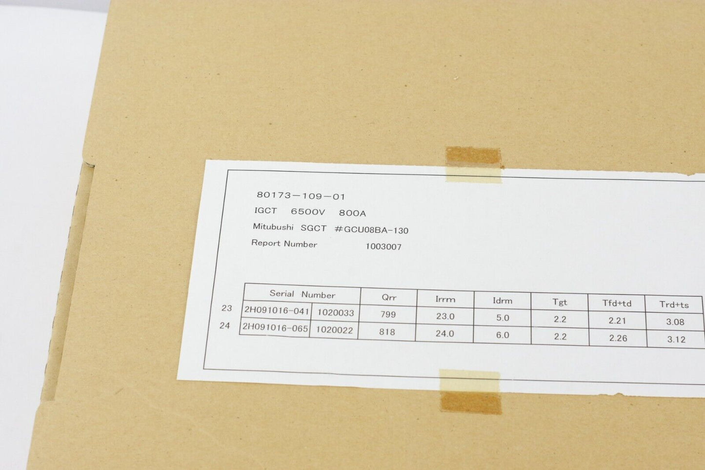 Mitsubishi 80173-109-01 GU-D08 Thyristor Array Matched Set SGCT / Allen Bradley