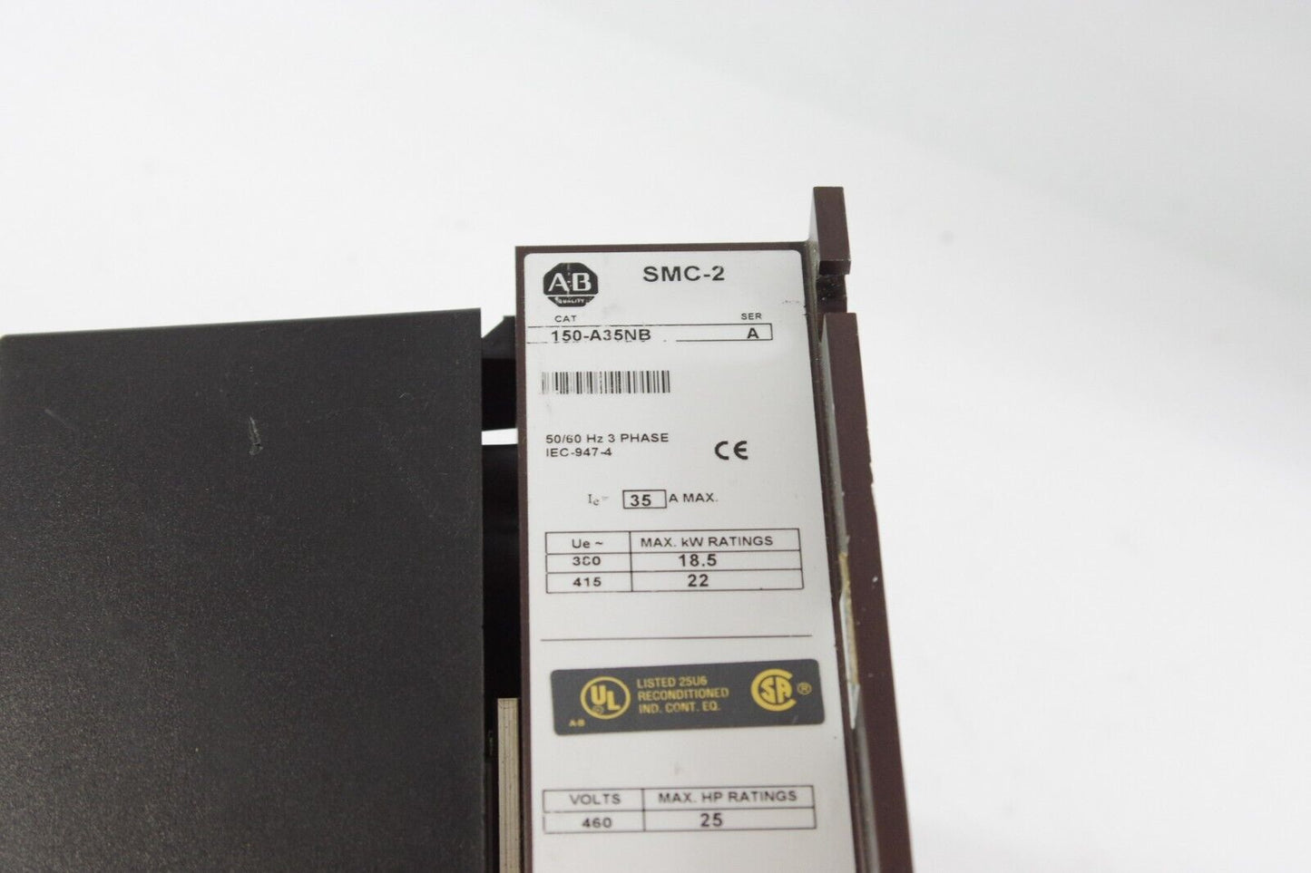 ALLEN BRADLEY SMC-2 150-A35NB Smart Motor Controller 35A Refurbished +1 Year Wty