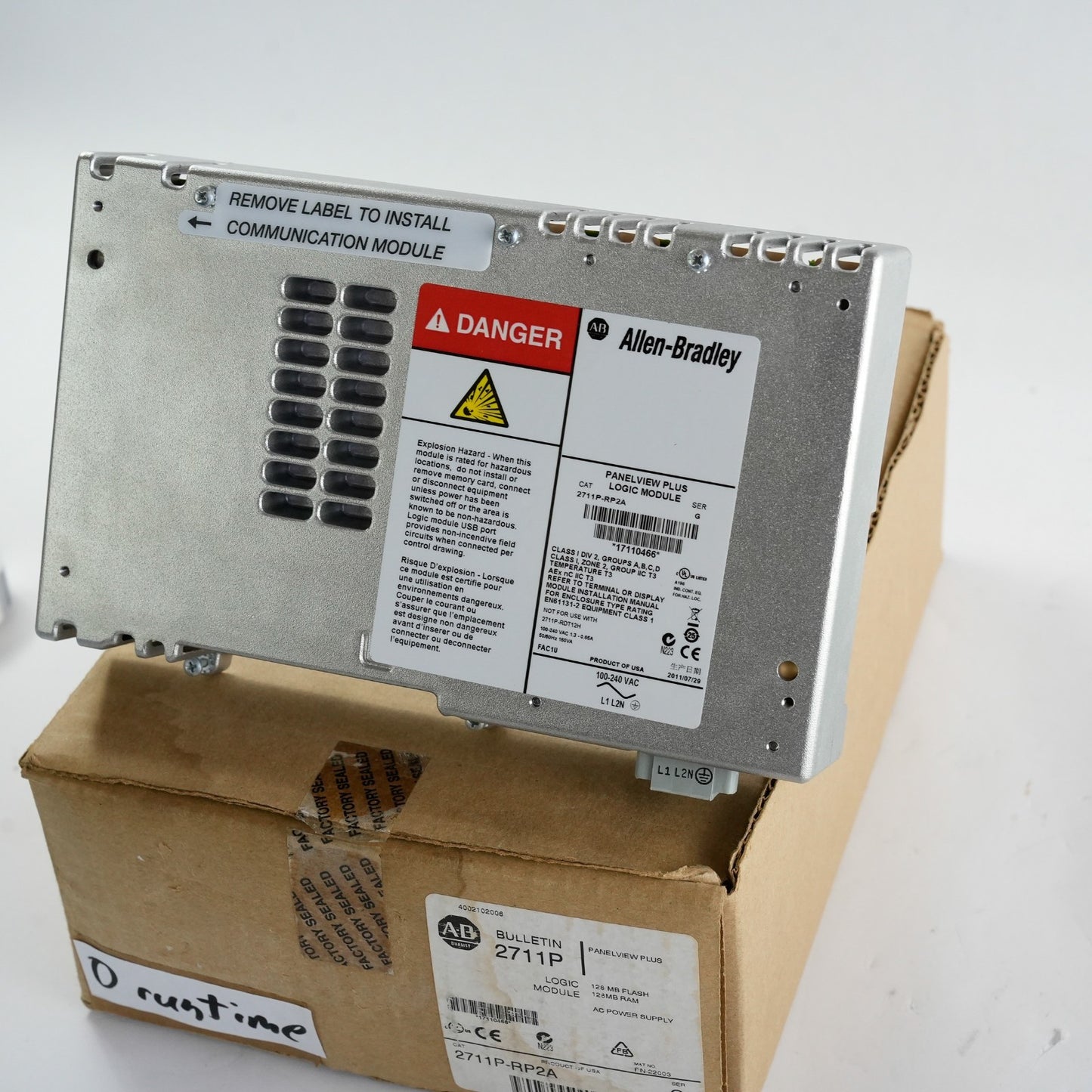 Allen Bradley 2711P-RP2A /G Panelview Plus Logic Module - Open Box