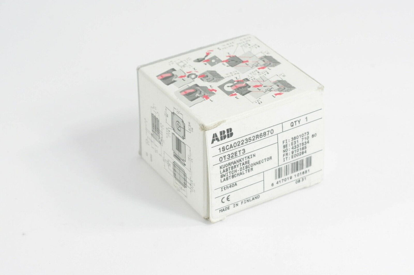 ABB 1SCA022352R6870 OT32ET3 Disconnect Switch 40A