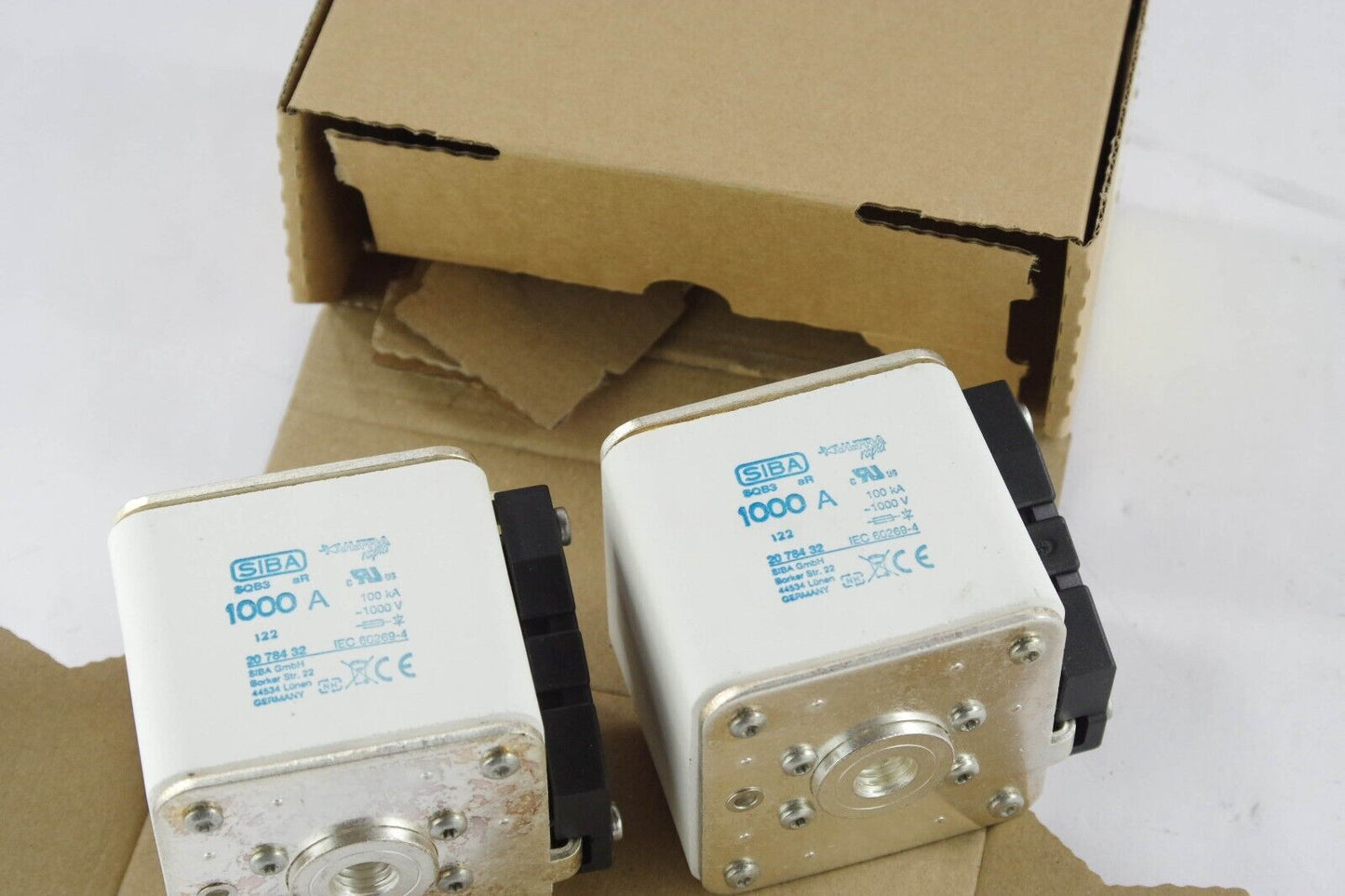 2 SIBA SQB3 URS Fuse-Link 1000A aR 1000V 2078432.1000 / 20 784 32 100 kA 1/2 UNC