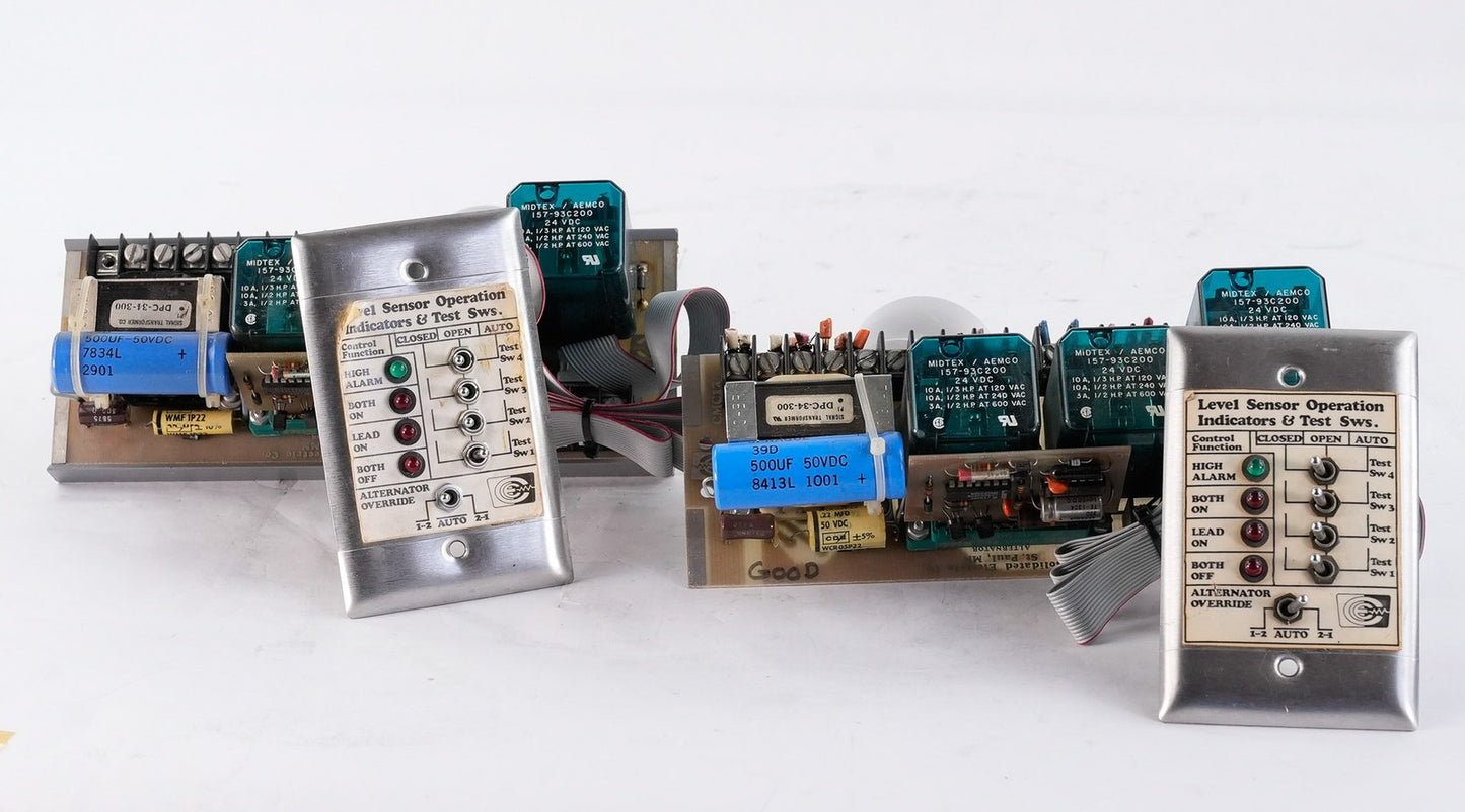 Consolidated Electric Co. CMC12 Duplex Controller-Alternator + Test Switchplate