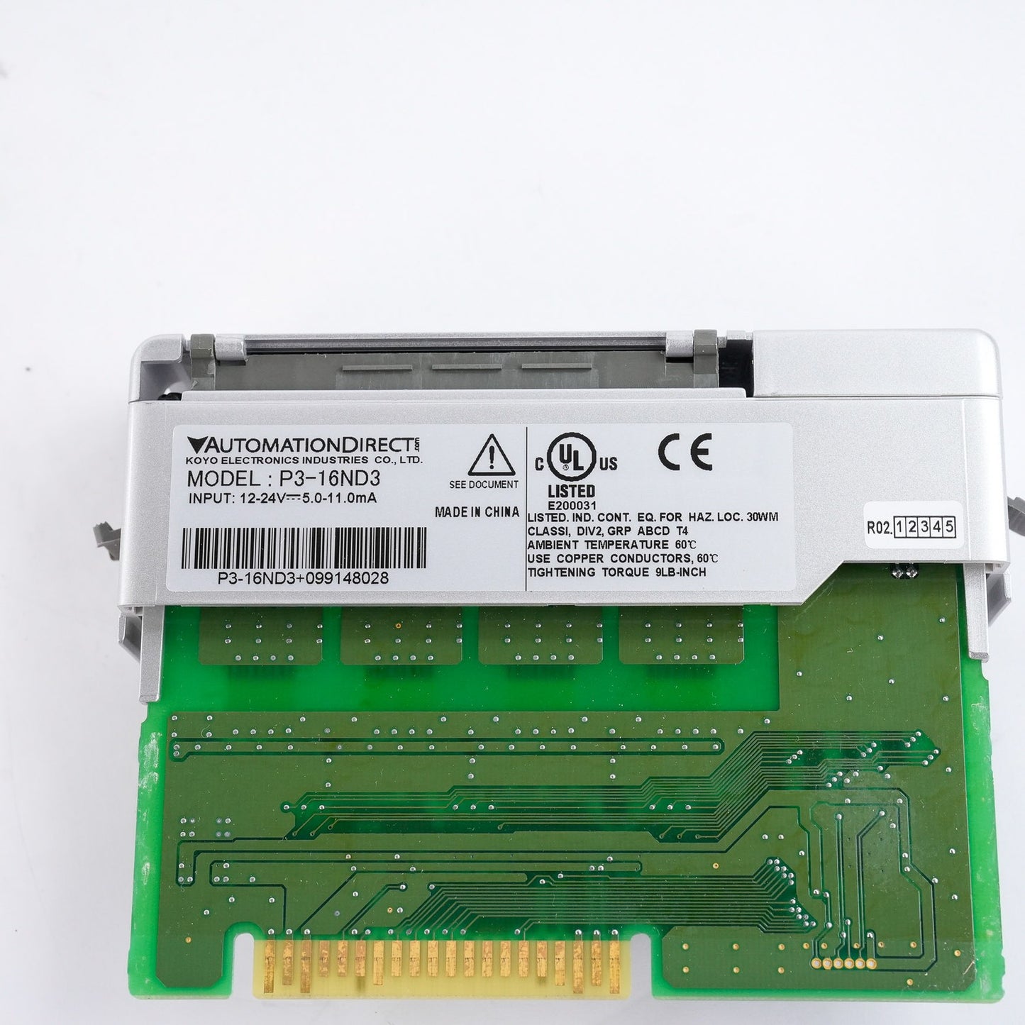 Automation Direct Productivity3000 P3-16ND3 16-Point Input Module P316ND3