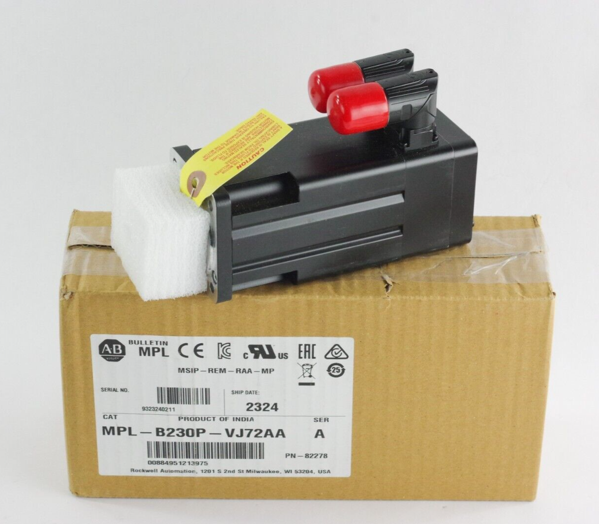 Allen Bradley MPL-B230P-VJ72AA Ser A AC Servo Motor Kinetix - Open Box