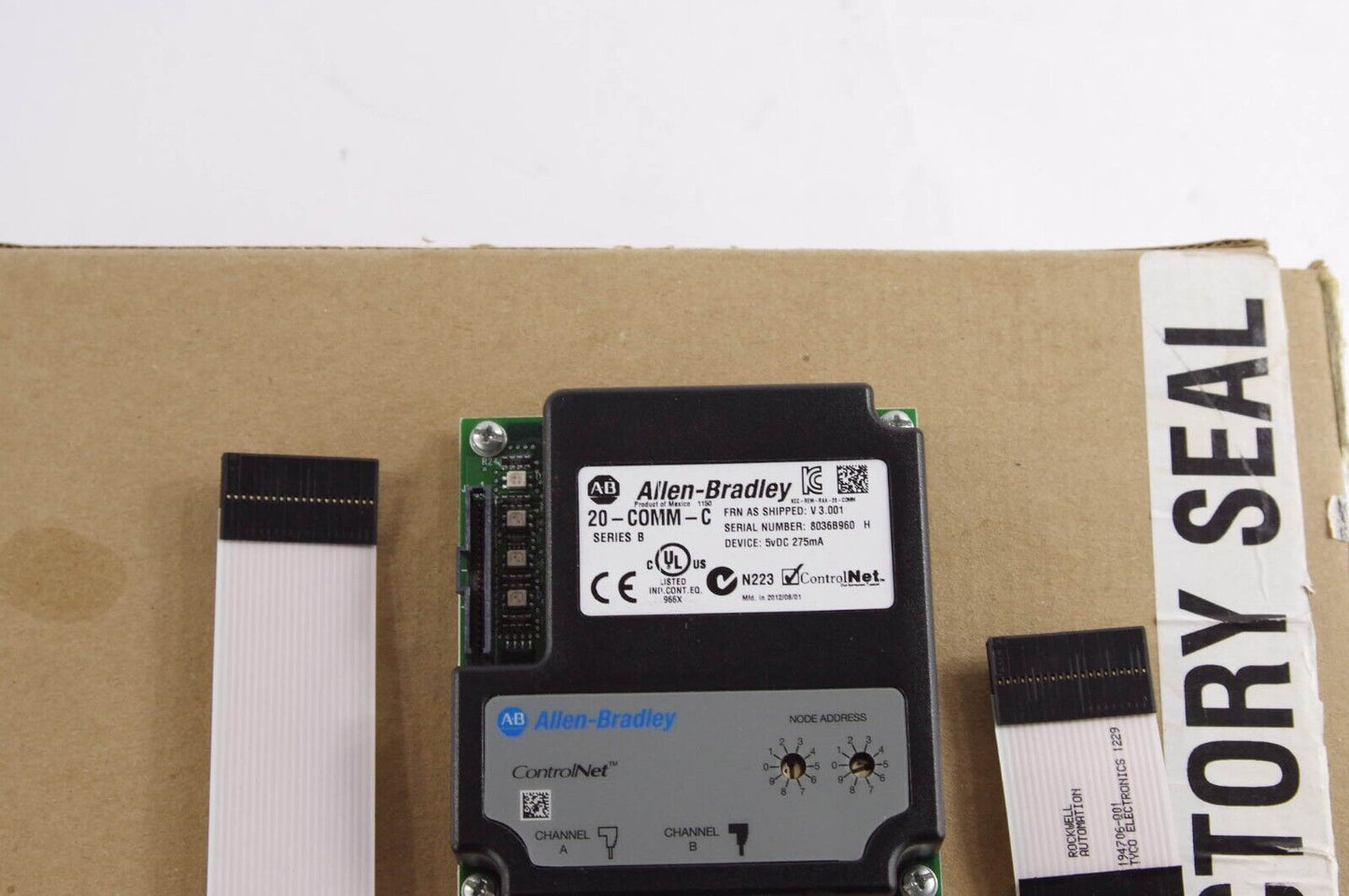 Allen Bradley 20-COMM-C / 20COMMC Ser B Cable Control Net Adapter