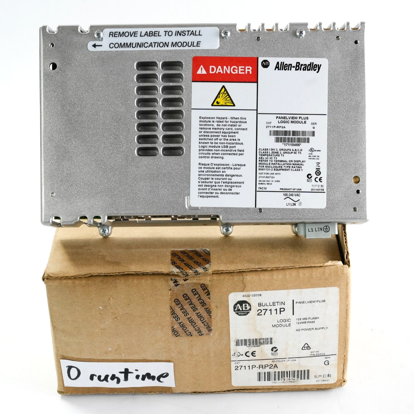 Allen Bradley 2711P-RP2A /G Panelview Plus Logic Module - Open Box