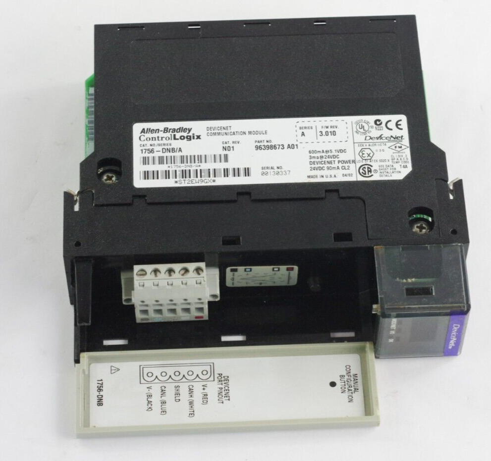 Allen-Bradley 1756-DNB/A Ser A F/W REV. 3.010 Devicenet Communication Module