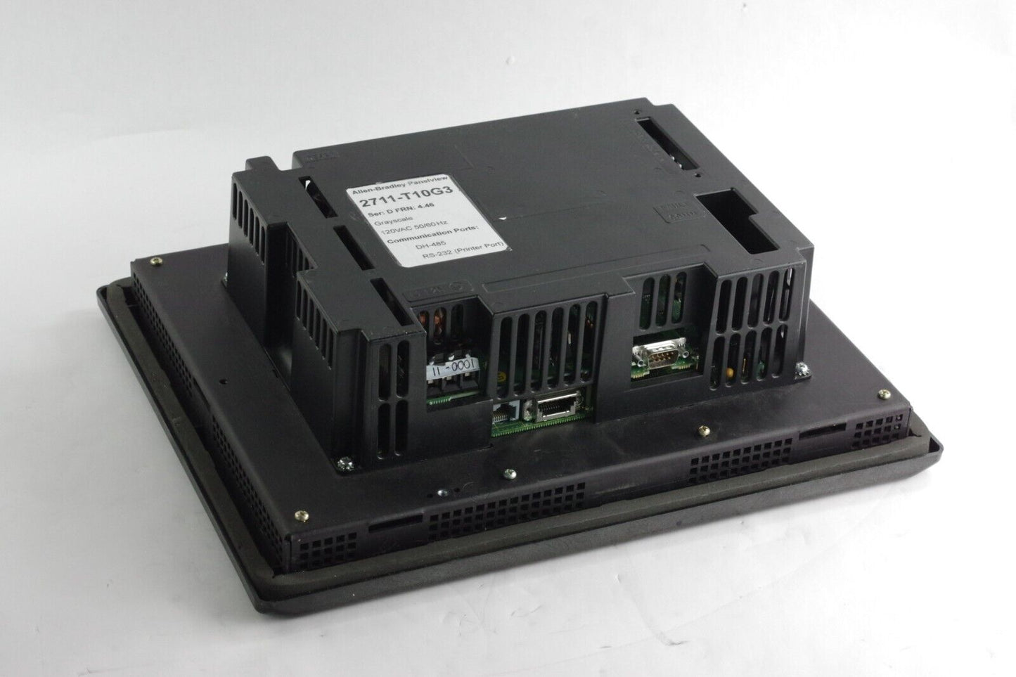 Allen Bradley 2711-T10G3 Ser D FRN 4.46 PanelView 1000 Terminal DH-485/RS-232