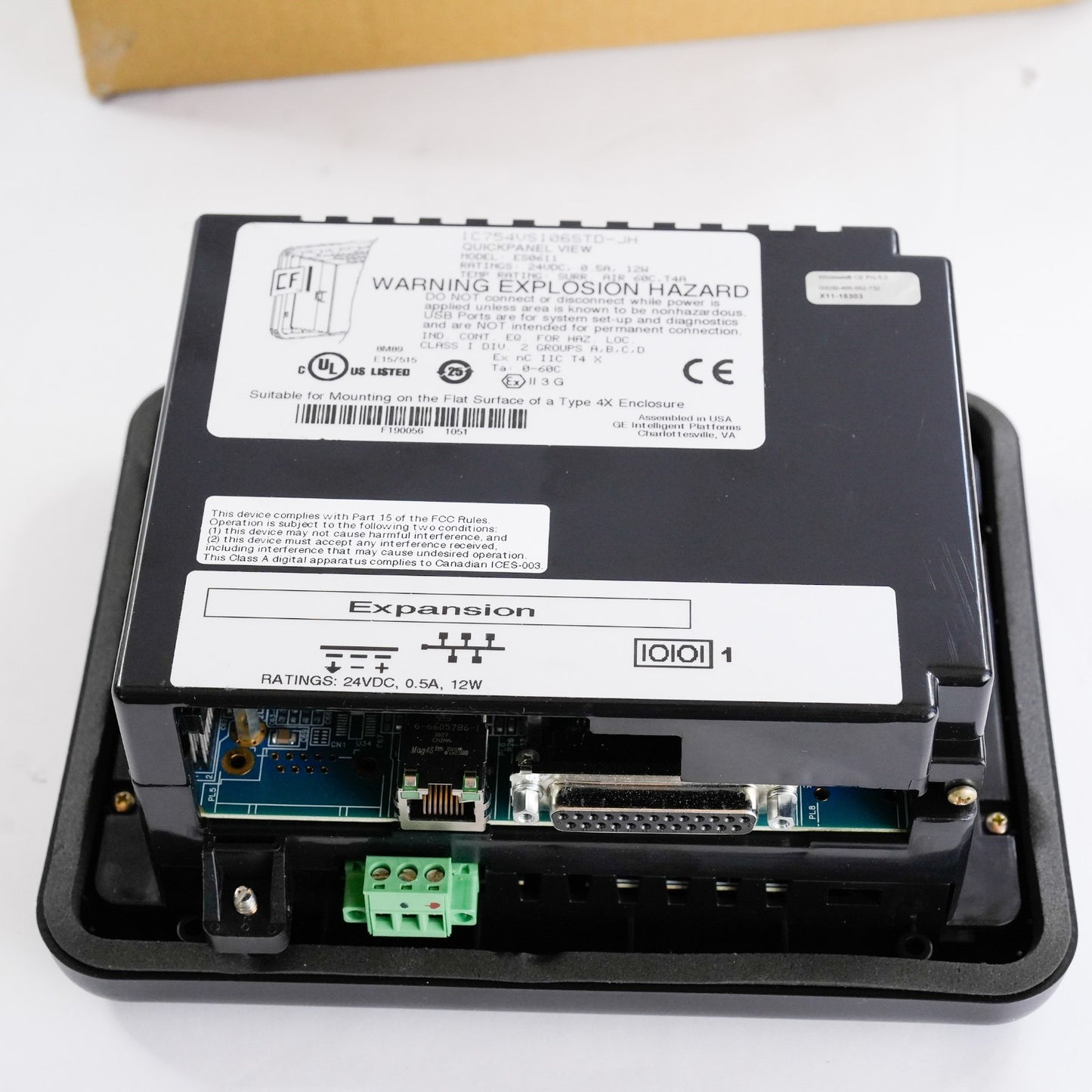GE Fanuc ES0611 QuickPanel View 6" 24VDC 0.5A Control Panel