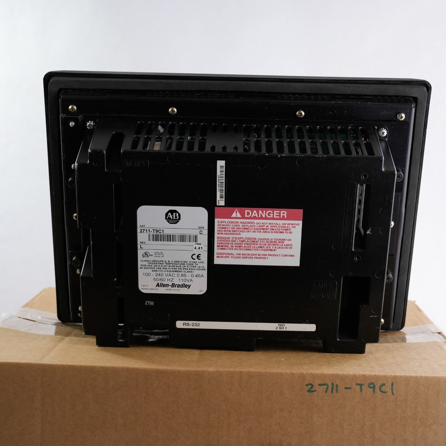 Allen Bradley 2711-T9C1 Ser C Rev L FRN 4.41 PanelView 900 HMI - Refurbished