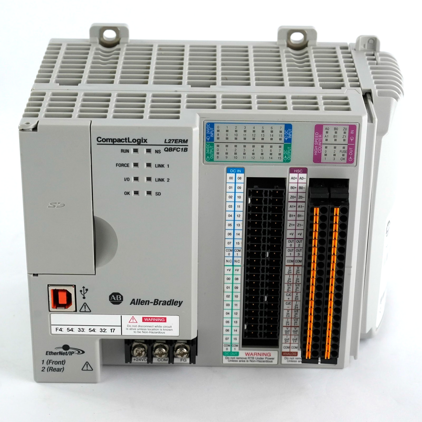 Allen Bradley 1769-L27ERM-QBFC1B /A CompactLogix 5370 L2 Controller + 1769-ECR