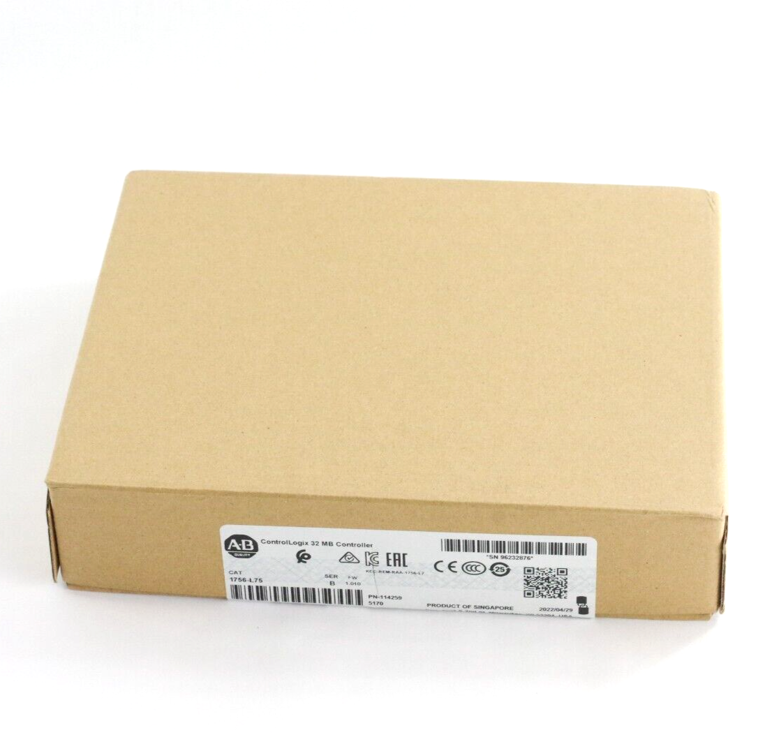 2022-23 Allen Bradley 1756-L75 /B ControlLogix 32MB Controller Sealed Surplus