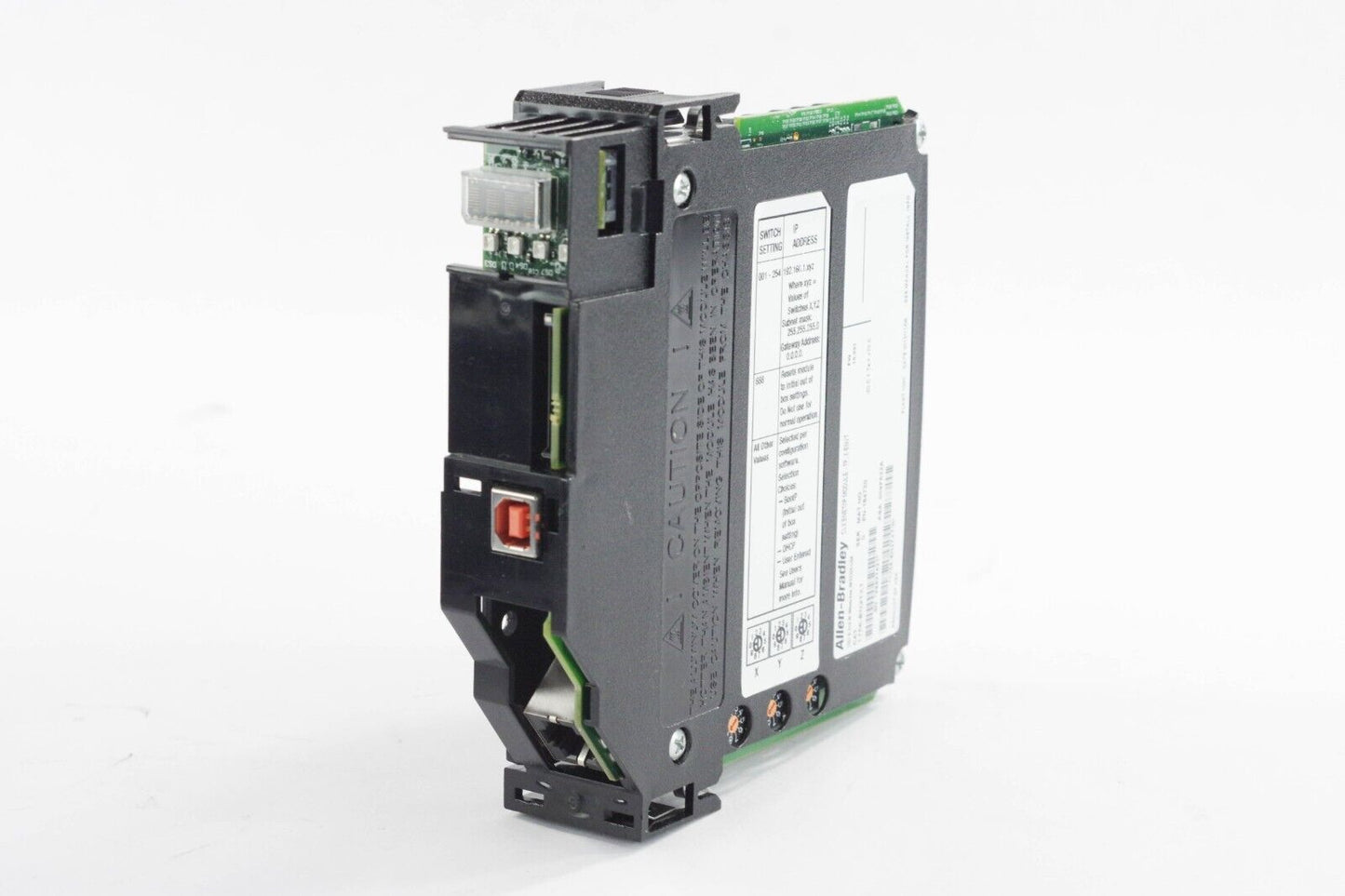 Allen Bradley 1756-EN2TXT /D CIXENET/IP MODULE Ser D FW 10.001 - Missing Cover