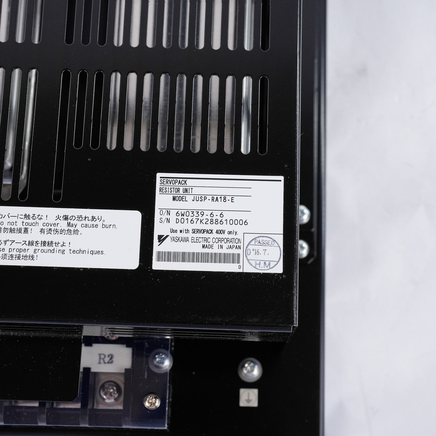 Yaskawa JUSP-RA18-E Servopack Resistor Unit JUSPRA18E 880W 180W Resistor