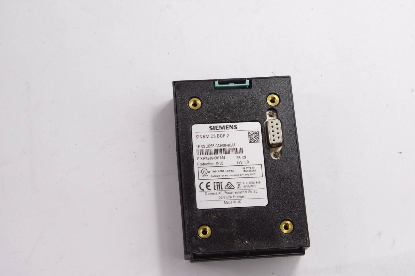 SIEMENS 6SL3255-0AA00-4CA1 / 6SL32550AA004CA1 Frequency Converter Control Panel