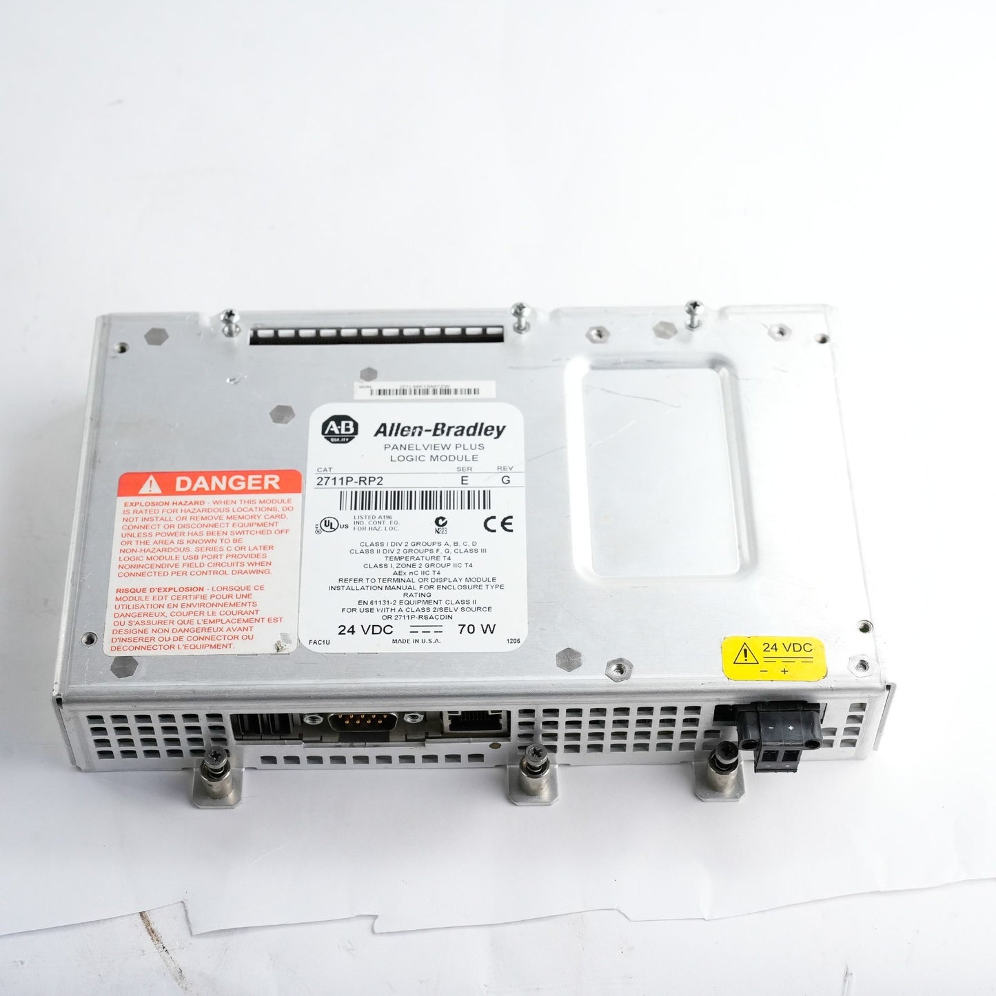 Allen Bradley 2711P-RP2 /E Rev G Panelview Plus Logic Module 2711PRP2