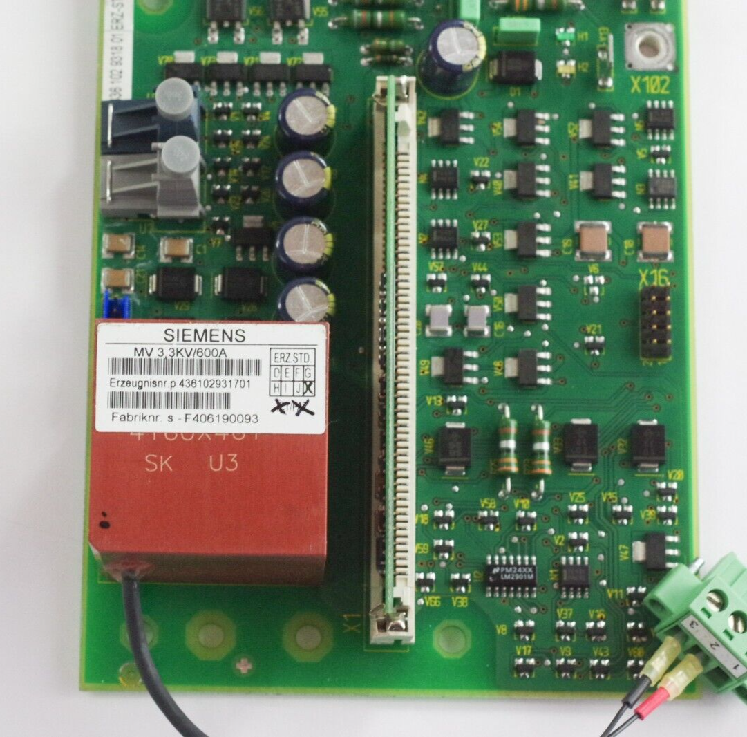 Siemens Control Board 436 102.9310.01 Version G 436 102 9318 01 / 436102931701 K