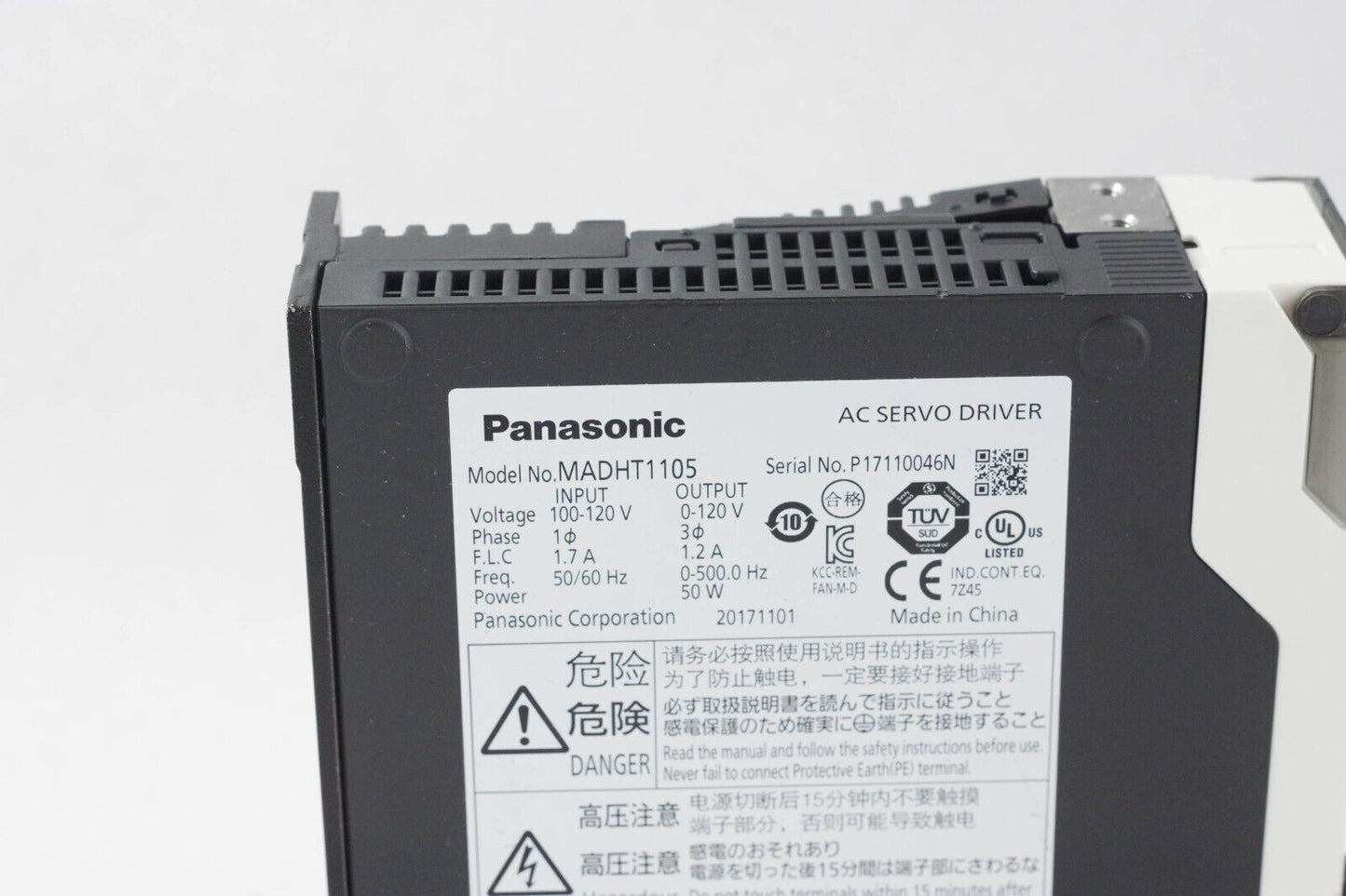 Panasonic MADHT1105 AC Servo Drive - New Without Box