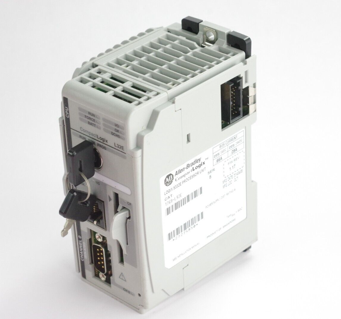 Allen Bradley 1769-L32E Ser B CompactLogix F/W Rev 1.17 Processor - No Box