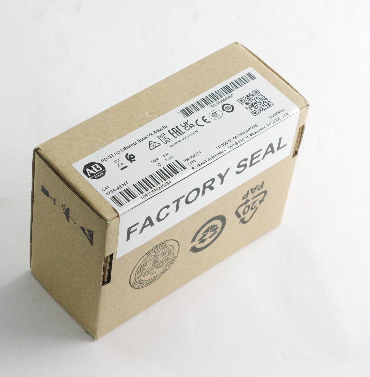 2023 Allen Bradley 1734-AENT /C Point IO Ethernet Network Adapter Sealed Surplus