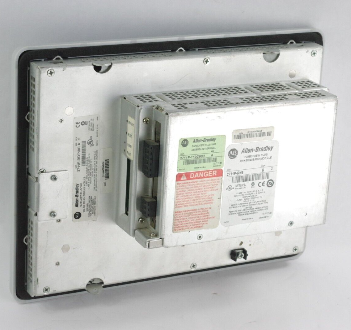 Allen Bradley 2711P-T10C6D2 /A PanelView Plus 1000 RP2 G RN6 RDT10C New Overlay