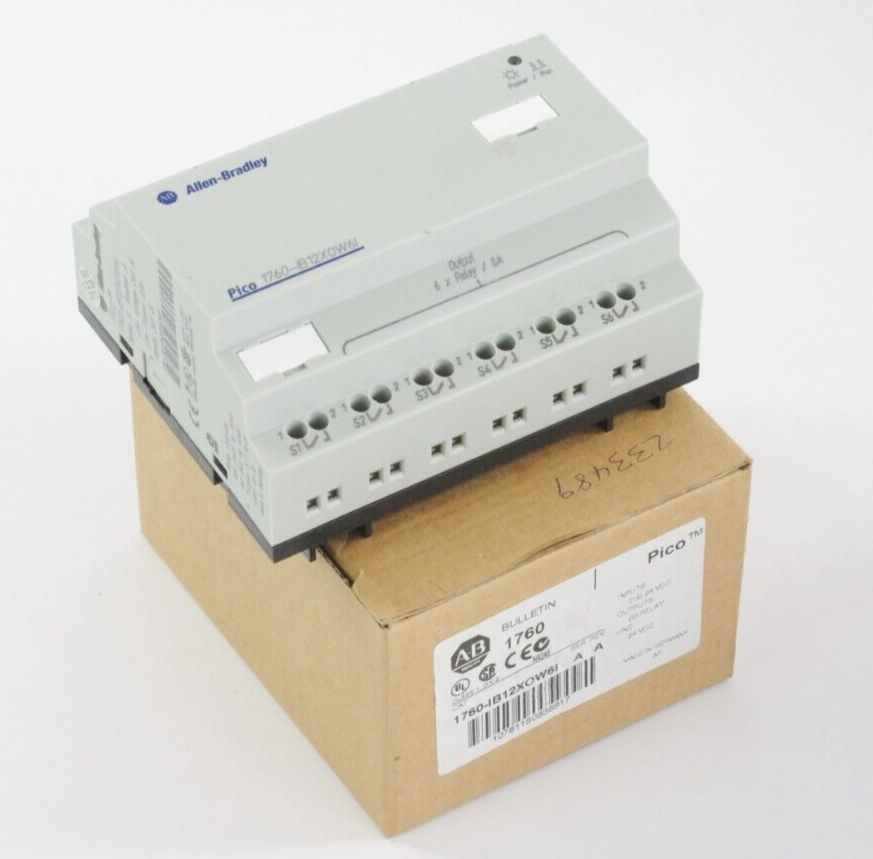 Allen Bradley 1760-IB12X0W6I Ser A Rev A Control Module Pico 1760-IB12XOW6I