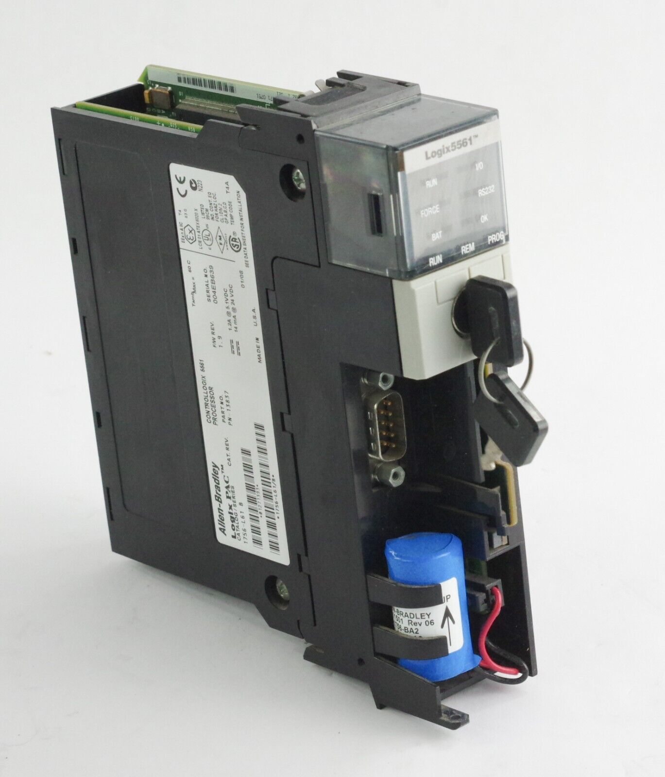 Allen Bradley 1756-L61 Ser B Processor F/W Rev 1.9 1756L61