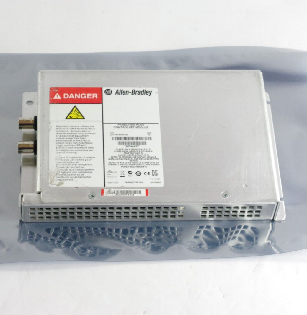 Allen Bradley 2711P-RN15S /B PanelView Plus Controlnet Module