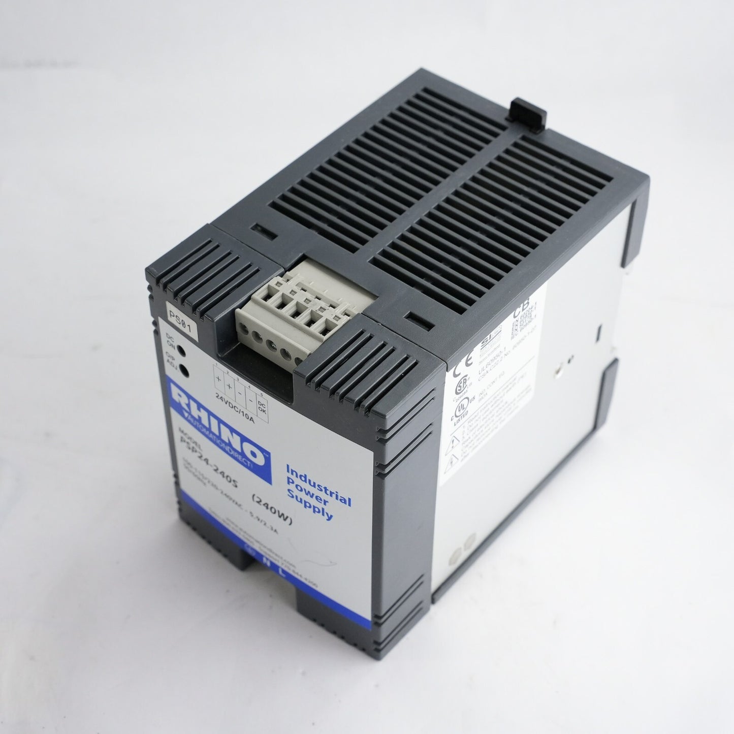 RHINO PSP24-240S Industrial Switching Supply 240W 24VDC/10A