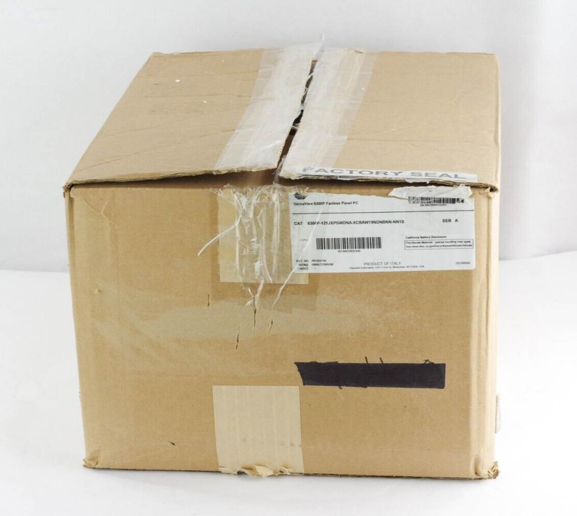 Allen Bradley VersaView 6300P-121JXPSWDNA-5CBAW19NDNBNN-NN1S Ser A - Open Box