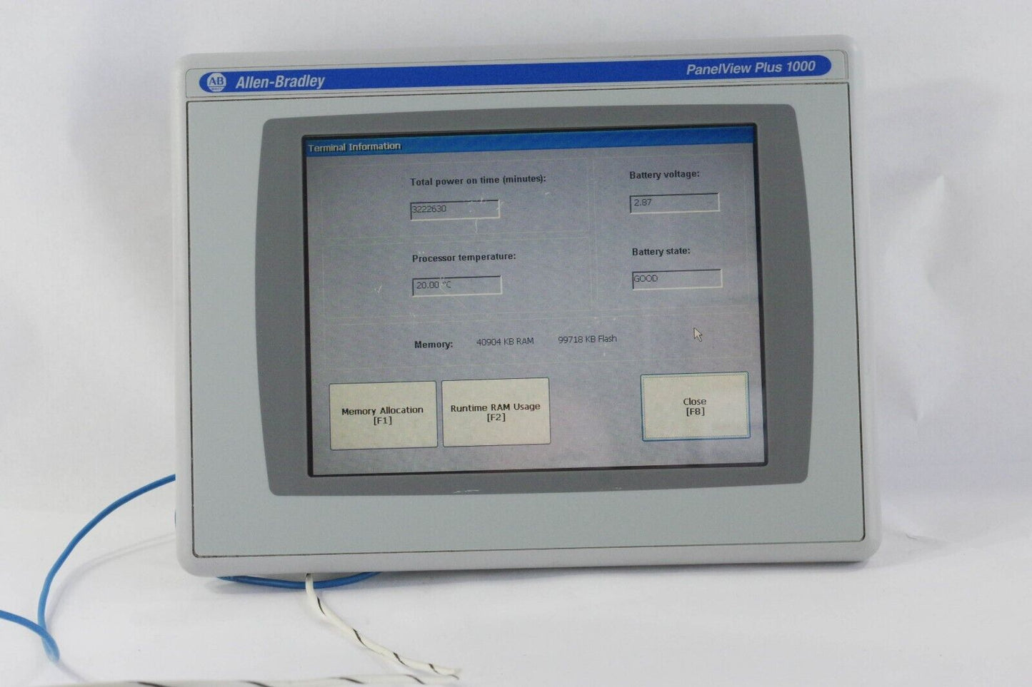 Allen Bradley 2711P-T10C4D1 Panelview Plus 1000 RDT10C /B + RP1